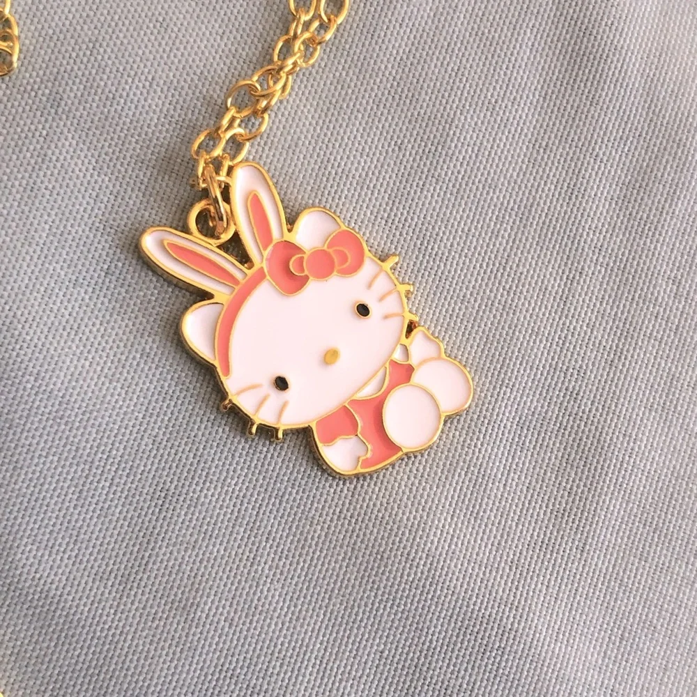 NWT - Hello Kitty Pink Bunny Necklace - Picture 2 of 2